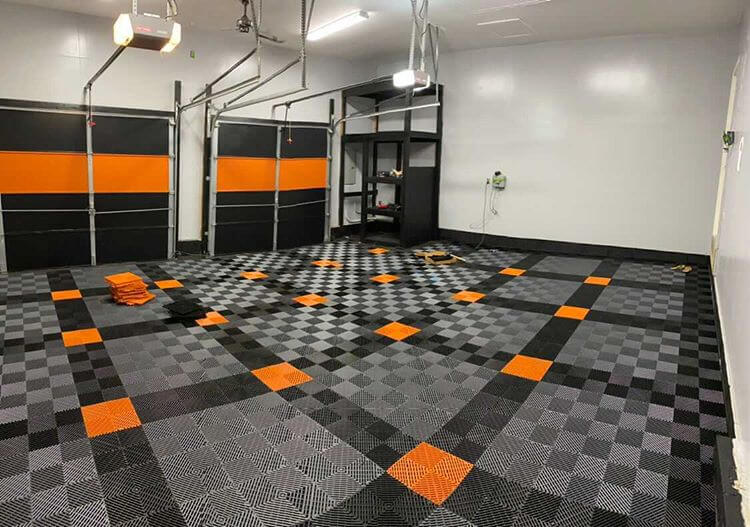 RaceDeck Ribbed Garage Floor Tiles