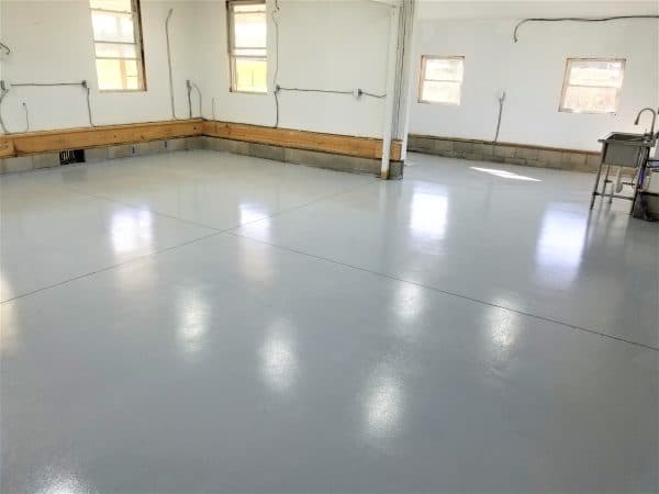 Grey Polyurea Garage Floor