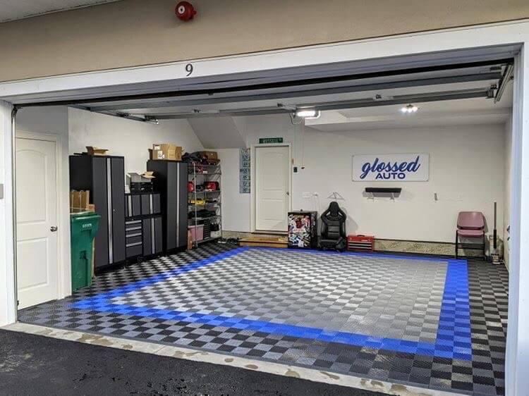 Ribbed Garage Floor