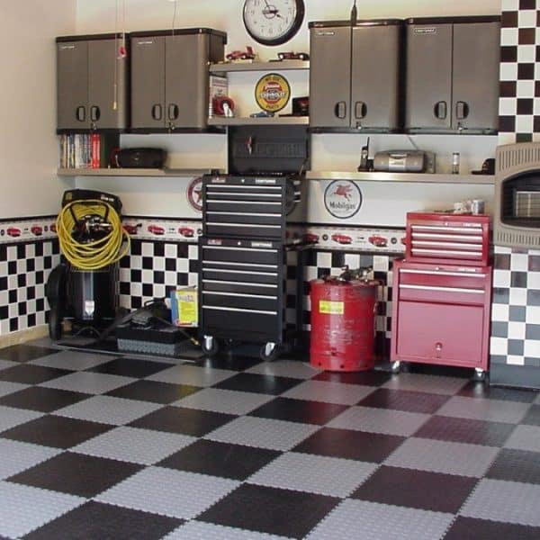 TrueLock PVC Garage Floor Tiles