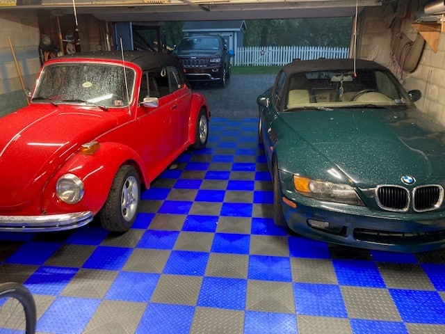 gens garage floor tile garage makeover