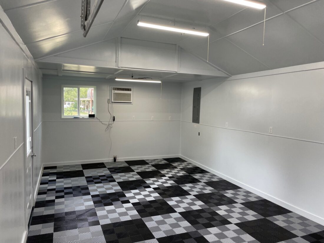 Silver and Black Checkerboard Tiles