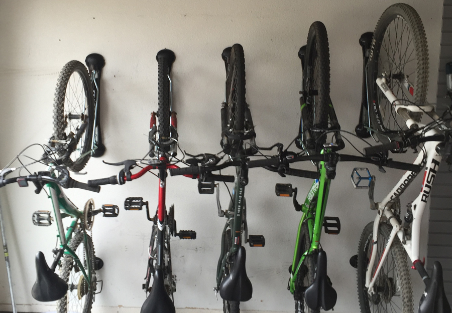 Steady Rack 5 Bikes Installed