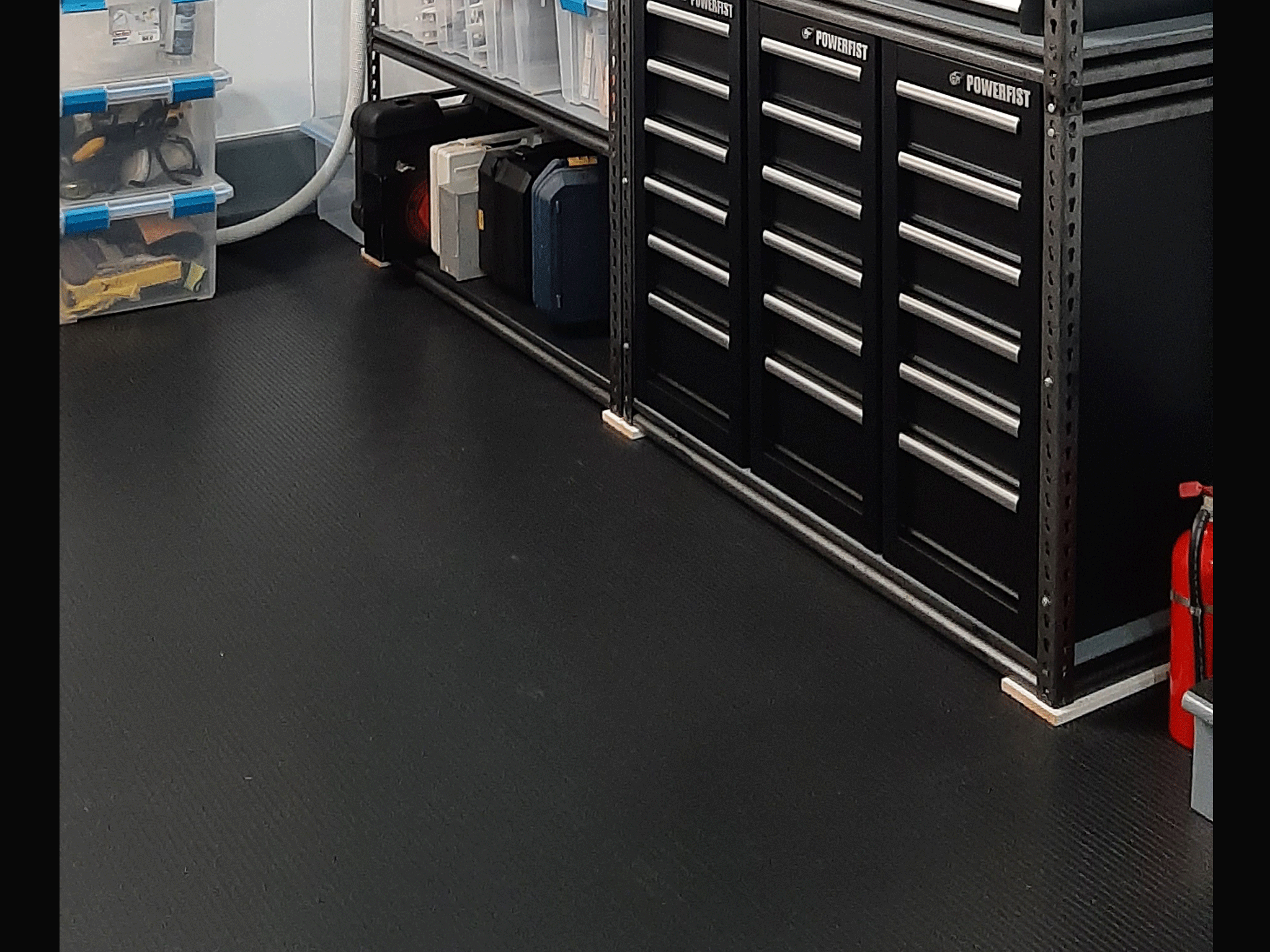 Insulated Garage Floor with Ribbed Garage Floor Mats